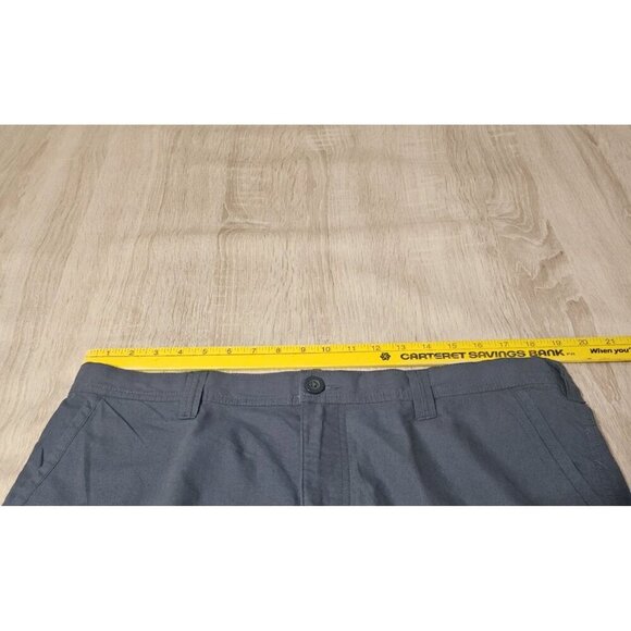 Columbia Womens Size 36W Us 10 Blue Flat Front Chino Shorts Gorpcore Hiking Golf - Picture 7 of 7